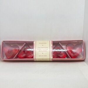 Williams Sonoma Heart-Shaped Tiny Taper Holders Set NWT
